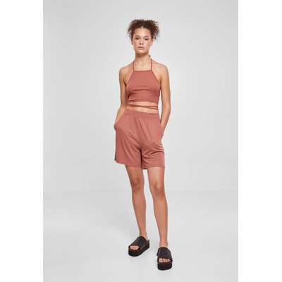 Urban Classics Дамски изрязан топ в цвят праскова Urban Classics Ladies Cropped TopUB-TB4786-04420 - Праскова, размер XXL