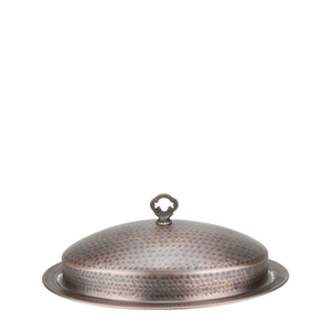 Horecano - Метално плато с капак 50x38, 5см овално RUSTIC-(HC-84248)(SG-86671(B)) (0184248)