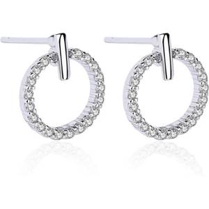 Silenti Jewelry Сребърни обеци "Кръговрат