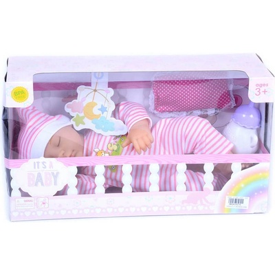 ХЪРКАЩО СПЯЩО БЕБЕ С ВЪЗГЛАВНИЦА