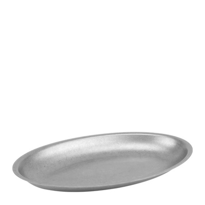 Horecano - Метално плато овално 30x18, 2см VINTAGE SILVER OLD FASHIONED-(HC-3944) (013944)
