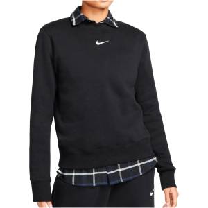 Nike Дамски пуловер Nike Women's Sportswear Phoenix Fleece Sweatshirt Jumper - Black / Sail (117-3175-0412)