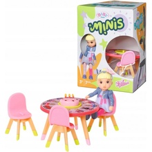Zapf Creation BABY born Minis Súprava s narodeninovým stolom, stoličkami a bábikou
