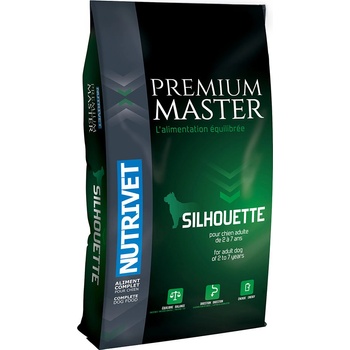 Nutrivet 15 кг суха храна за кучета Nutrivet Premium Master Silhouette