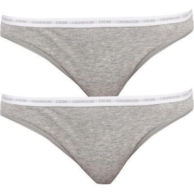 Calvin Klein dámske nohavičky klasické 2pack sivá