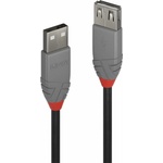 Lindy LNY-36704 : : USB 2.0 кабел, Anthra Line, Type A-А, M-F, удължителен, 3.0 м (LNY-36704)