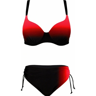 Modera Adriena Red dámske dvojdielne plavky s výstužou S1163A červená