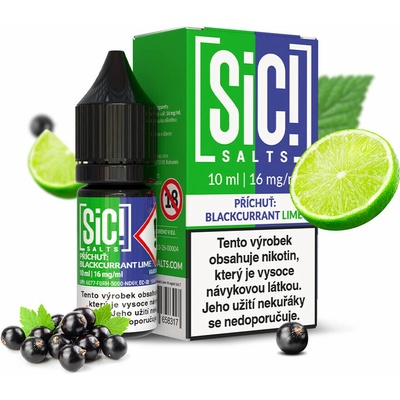 Sic! Salts Blackcurrant Lime 10 ml 16 mg