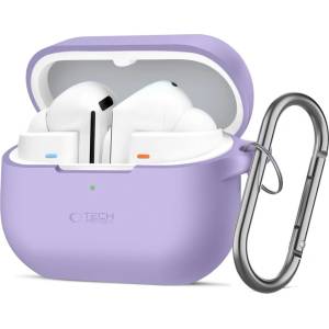 Tech-Protect Силиконов калъф за слушалки Samsung Galaxy Buds 3 / 3 FE / 3 Pro от Tech-Protect Silicone Hook - Lavender (5906302333769)