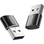 JOYROOM Адаптер JOYROOM 2 бр. гнездо Type-C - USB, OTG, BLACK S-H152 BLACK (S-H152 BLACK)