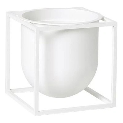 Audo Кашпа Kubus на стойка 14 см бяла (71070-000575)