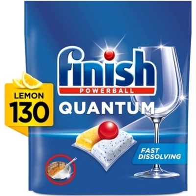 Finish Quantum All in1 kapsle do myčky na nádobí Lemon Sparkle 130 ks