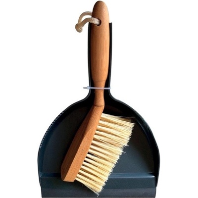 MSV 100860 smetáček s lopatkou černý plast bambus – Zboží Dáma