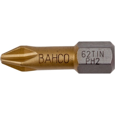 Bit TiN pro šrouby Phillips 25 mm BAHCO 62TIN/PH2