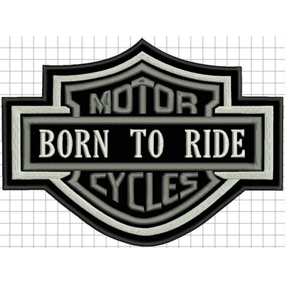 Nášivka BTR Motorcycles veľká