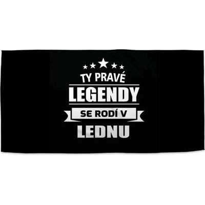SABLIO Ručník - Ty pravé legendy se rodí v lednu 50x100 cm