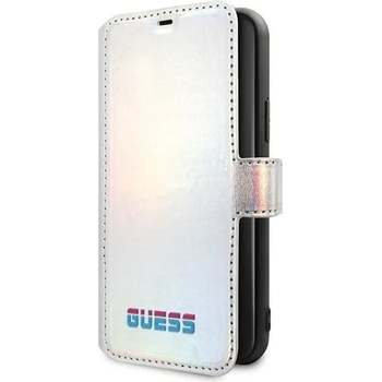GUESS Кейс-тефтерче Guess Iridescent за Apple iPhone 11 Pro Max, Сребрист (KXG0019700)