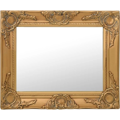 vidaXL Стенно огледало, бароков стил, 50x40 см, златисто (320309)