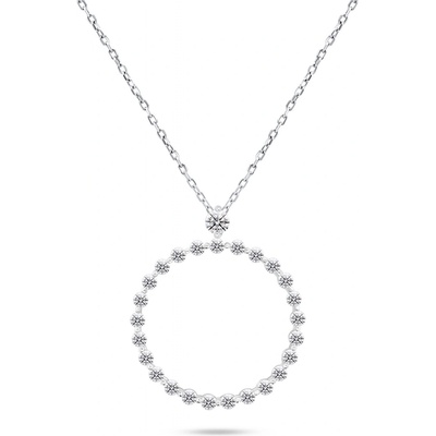 Brilio Silver Strieborný minimalistický náhrdelník NCL71W