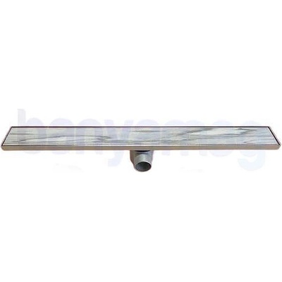 Tanoushev Линеен сифон от неръждаема стомана, за вграждане на плочка/стъкло, от 480 до 960 мм (1348/1360/1372/1384/1396)