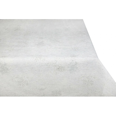 Mondo Vánoční žinylkový ubrus Sněhové vločky s lurexem 40x100 cm