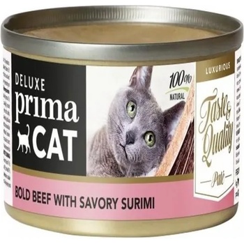 Prima Pet Premium Prima Cat Deluxe Bold Beef with Savory Surimi - с телешко месо и сурими 80 гр
