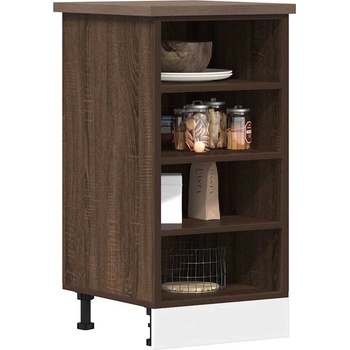 vidaXL Долен шкаф "Рига", кафяв дъб, 40x44, 5x81, 5 см, инженерно дърво (854208)