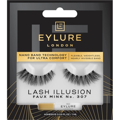 Eylure Illusion umelé mihalnice s lepidlom 307, 1 bal