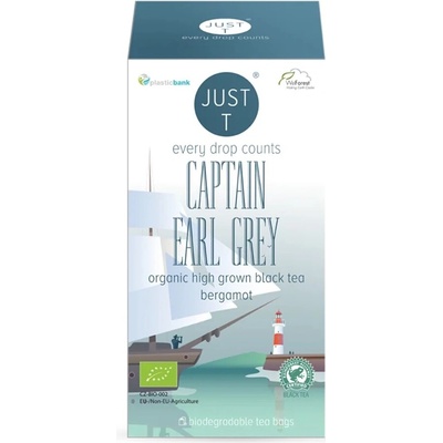 LIFEBRANDS Natural Food Čaj Just T Captain Earl Grey 20x1,75g