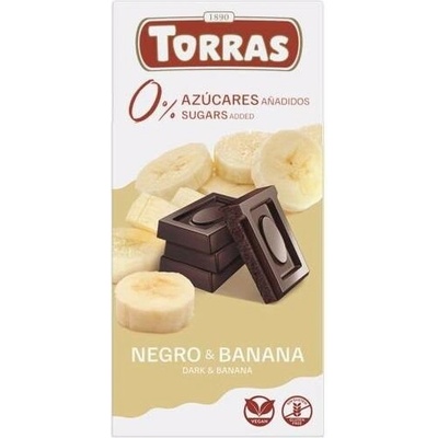 Torras Bezlepková hořká s banánem bez přidaného cukru 75 g