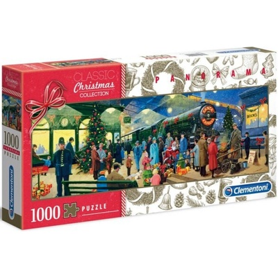 Clementoni Panoramatické Vánoční kolekce Santa 1000 dielov