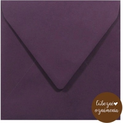 Štvorcová obálka - 115 g - fialová