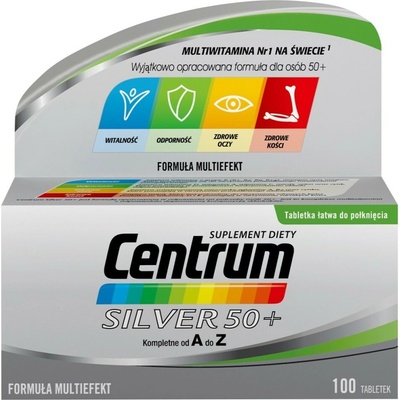 Centrum Silver multivitamín pre starších dospelých nad 50 rokov 100 tabliet
