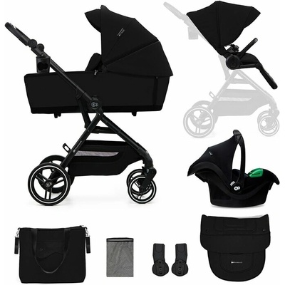 KINDERKRAFT SELECT kombinovaný Yoxi 3v1 Pure Black 2024