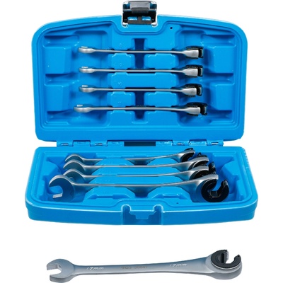 BGS technic Sada ráčnových očkoplochých klíčů otevřené 8 17 mm 9dílná BGS 30849