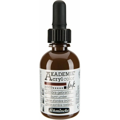 Schmincke Akademie akrylový atrament 50 ml 669 umbra pálená