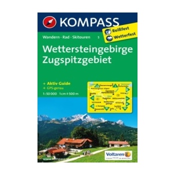 Wettersteingebirge Zugspitzgebiet 1:50t kompas 5