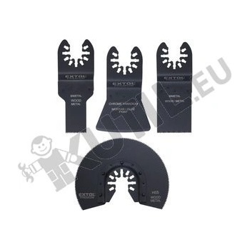 EXTOL PREMIUM Nářadí multifunkční, sada 4ks, na kov a dřevo, 8803824