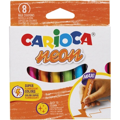 Carioca neónové voskovky 8 ks