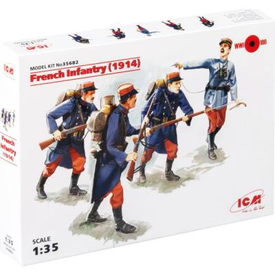 ICM French Infantry 1914 4 figúrky 1:35