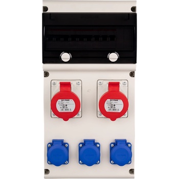 SCAME Табло 632.4520 тип А сглобено с индустриални контакти и токови защити ABB - 632.4520-A (632.4520-A)