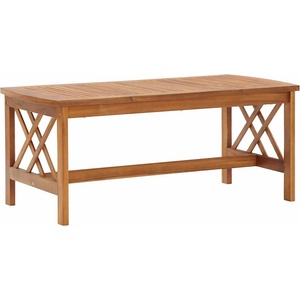 vidaXL Маса за кафе, 102x50x43 см, акациево дърво масив (310265)