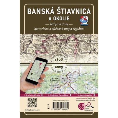 VKÚ Harmanec Porovnávacia mapa Banská Štiavnica a okolie - Kedysi a dnes (s aplikáciou CBS Map Explorer)
