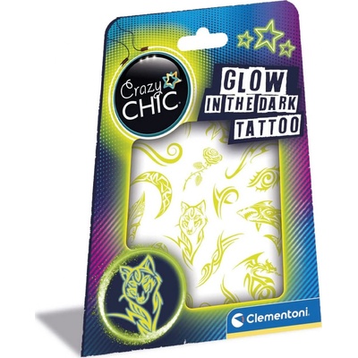 CLEMENTONI Crazy Chic Tetování svítící ve tmě