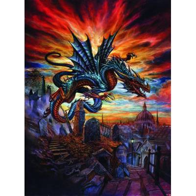 Postershop Fototapeta Dragon Flying rozměry 254x184 cm