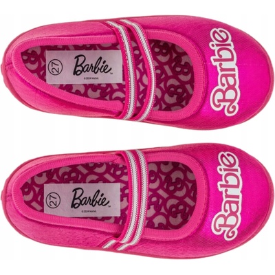 Papuče balerínky s gumičkou trblietavé MATEL BARBIE