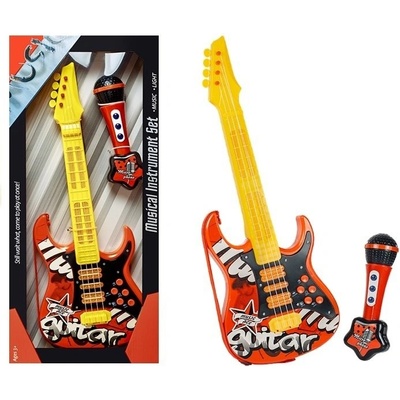 Mamido detská elektrická gitara Music Star červená