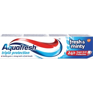 Aquafresh Triple Protection Паста за зъби Fresh & Minty, синя, 50 ml