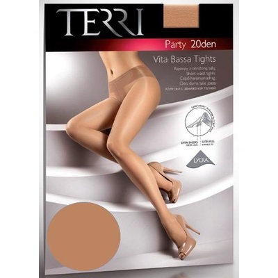 Terri PARTY 20 DEN luxusní elastické bokové punčochové kalhoty NATURAL TĚLOVÁ SVĚTLEJŠÍ