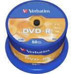 Verbatim DVD-R, 4.7 GB, 16x, AZO покритие, 50 броя в шпиндел (043548)